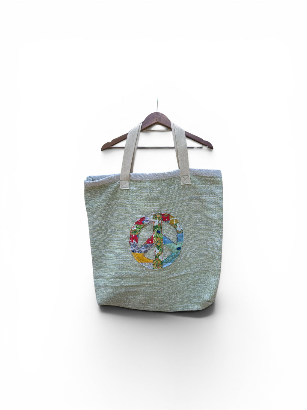 Beach Tote Handmade Bag Rag Rug Carry All Tote Bag