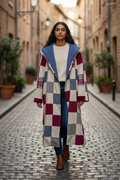 Boho Quilt Duster Coat Handmade Upcycled Vintage Quilt Jacket Oversized Festival Wear One of a Kind Slow Fashion Coat