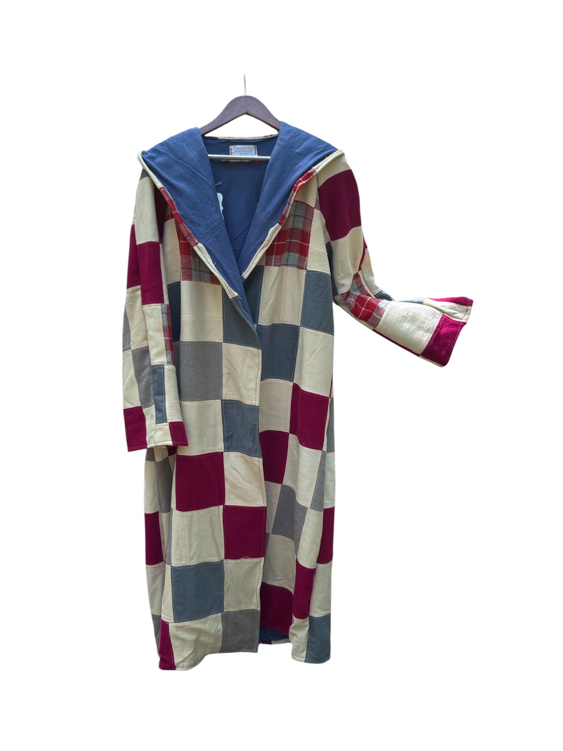 Boho Quilt Duster Coat Handmade Upcycled Vintage Quilt Jacket Oversized Festival Wear One of a Kind Slow Fashion Coat